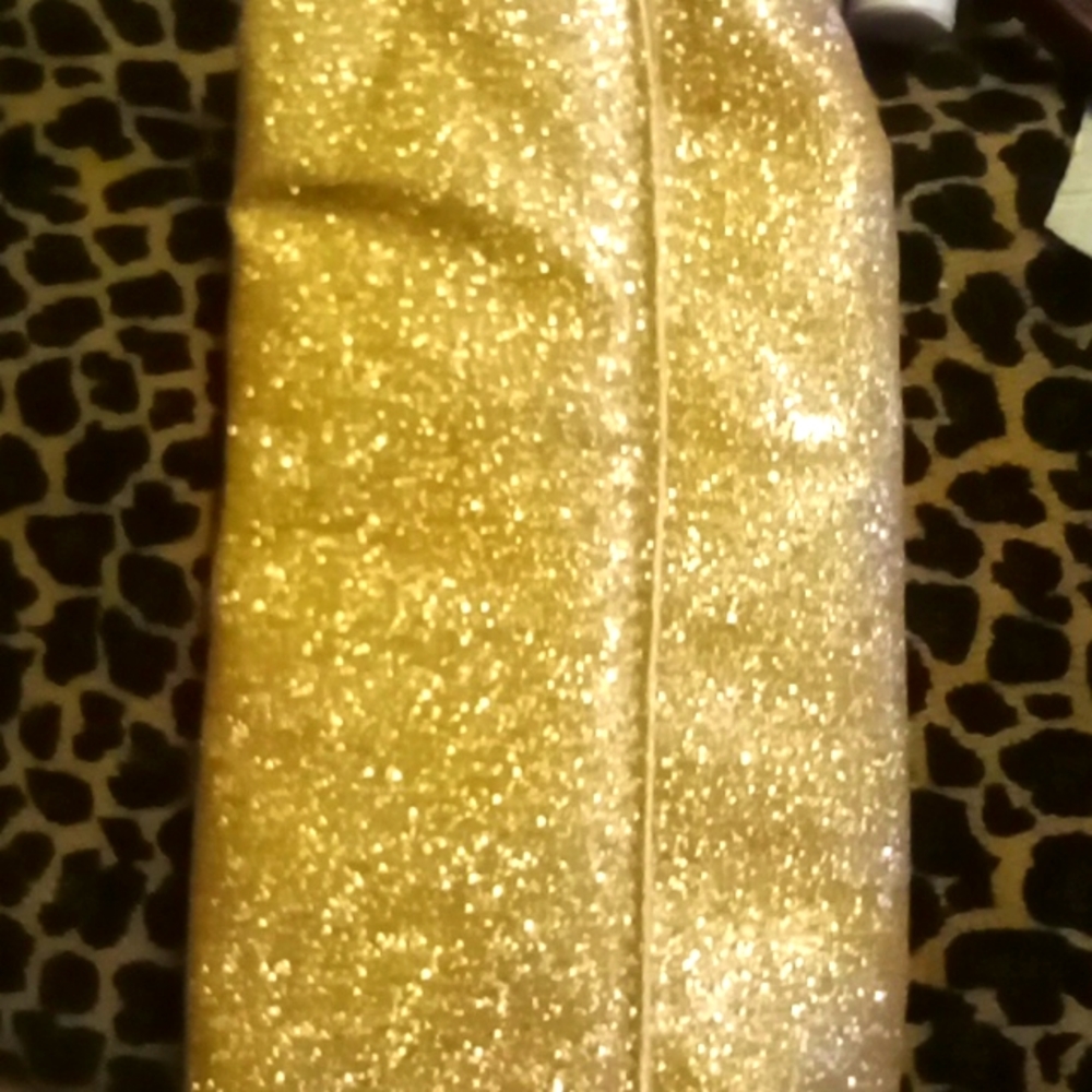 Gold sparkly bag